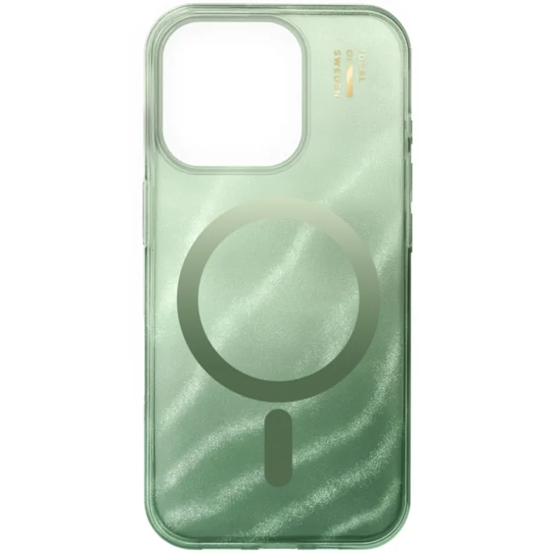  Ideal of Sweden iPhone 16 Pro dėklas - Glitter Glow, Sage Green, 1 nuotrauka