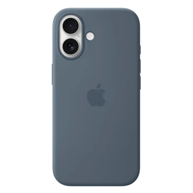 Apple iPhone 17 silikoninis dėklas su MagSafe, mėlyna, 4 nuotrauka