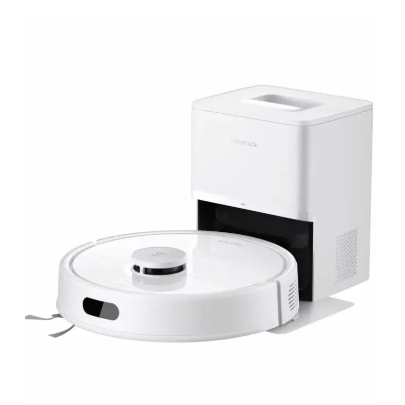 Roborock Q10 VF+ baltas robotas siurblys, iš šono