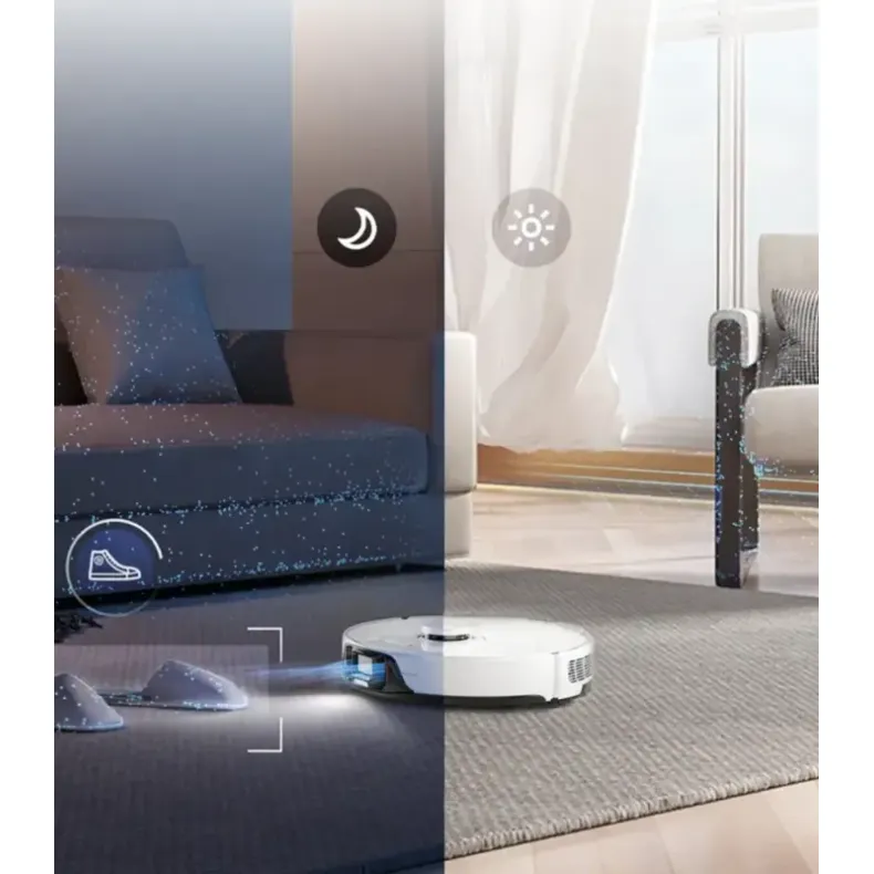 Roborock S8+ baltas robotas siurblys, skenavimas