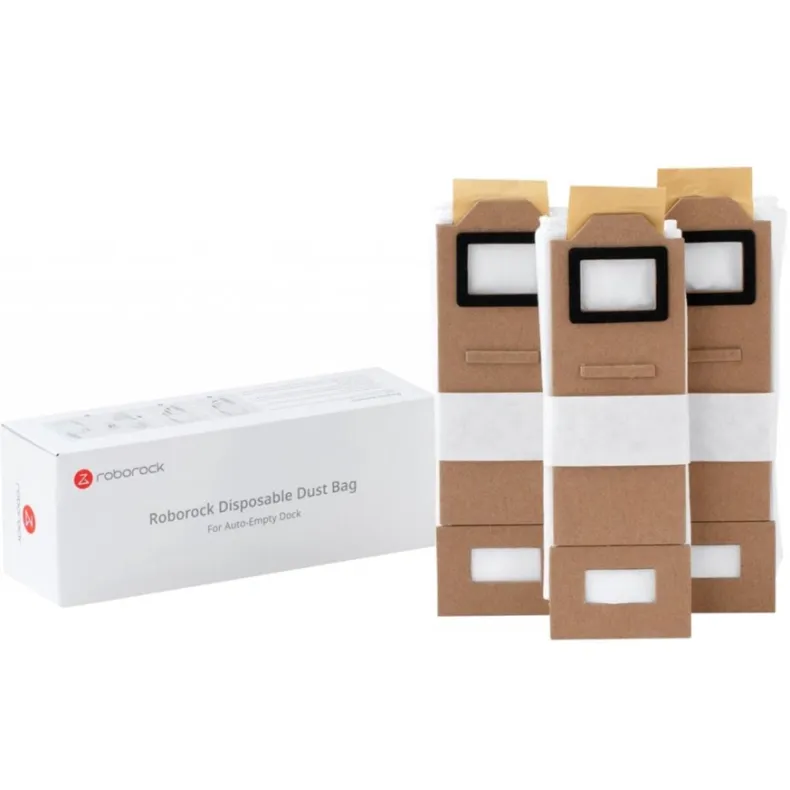 Roborock dulkių maišeliai 8.02.0101 (3 vnt.), balta, 2 nuotrauka