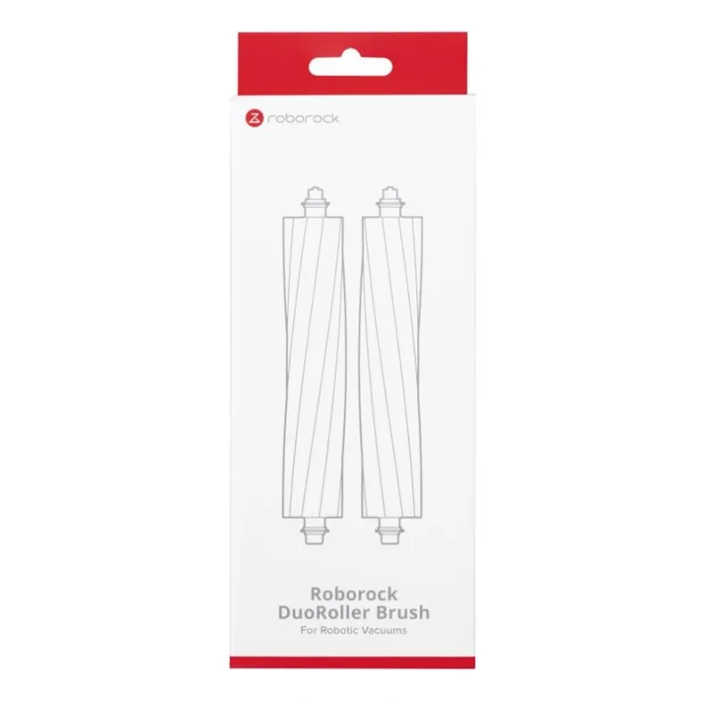 Roborock guminis pagrindinis šepetys 8.02.0322, juoda ir raudona, 4 nuotrauka