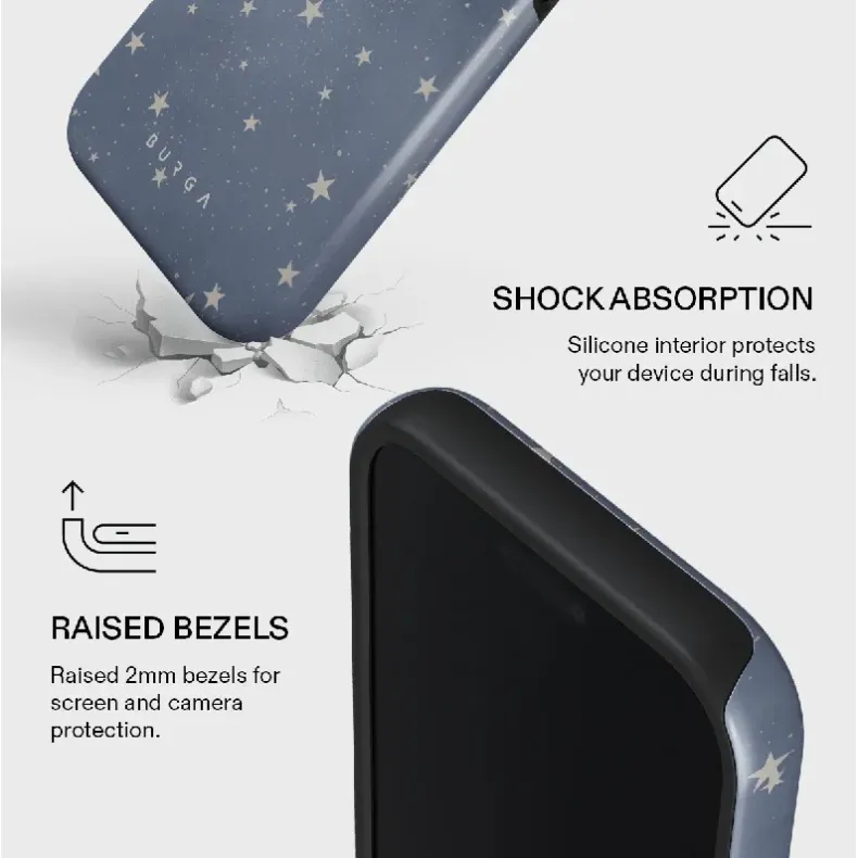 ,,Burga iPhone 17 Pro Max Tough MagSafe North Star'' dėklas - žvaigždėtos nakties magija J