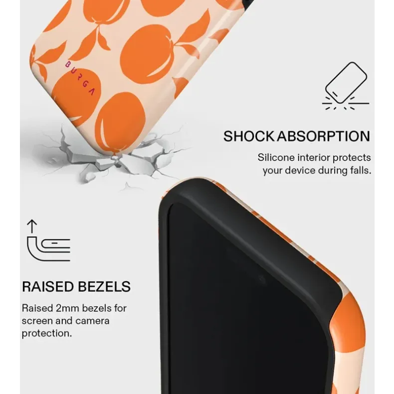 Burga iPhone 17 Pro Tough MagSafe dėklas - Peach Fuzz,4 nuotrauka