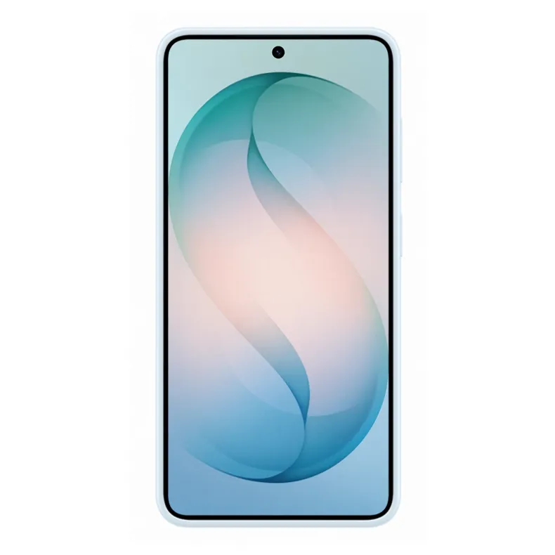 Samsung Galaxy S26 silikoninis magnetinis dėklas, šviesi mėlyna, 3 nuotrauka