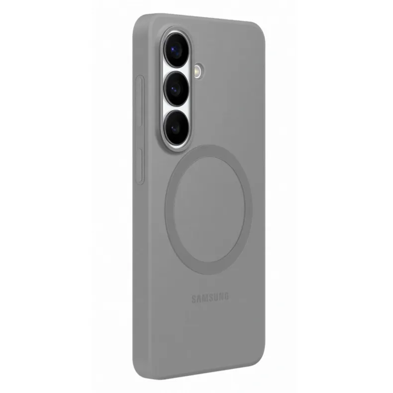 Samsung Galaxy S26+ silikoninis magnetinis dėklas, pilka, 2 nuotrauka