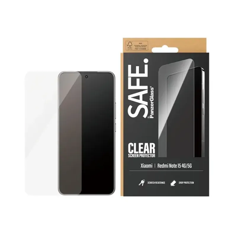 Safe Xiaomi Redmi Note 15 4G 5G stikliukas, 3 nuotrauka