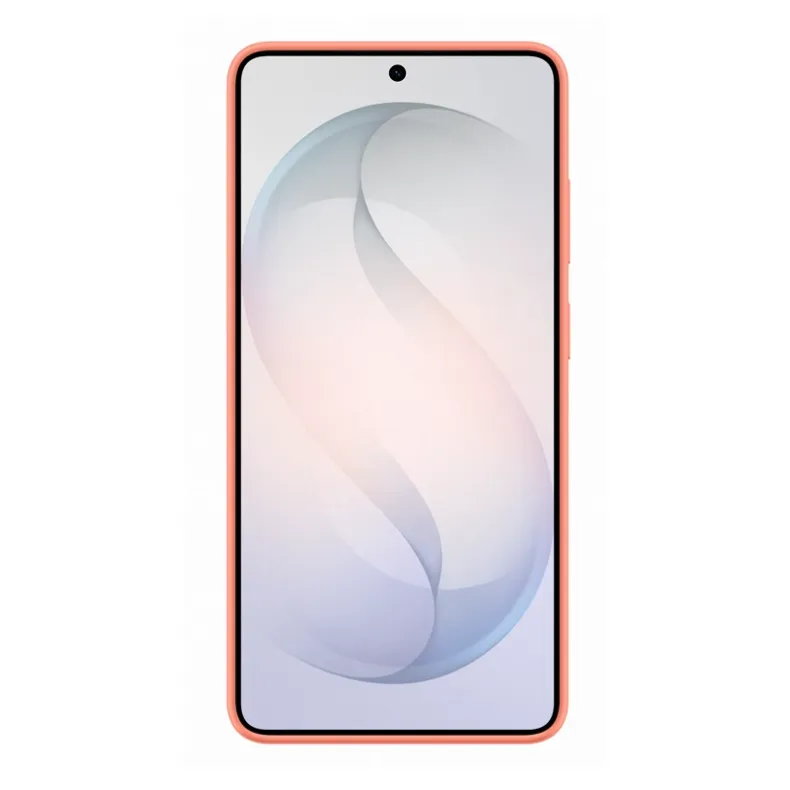 Samsung Galaxy S26 Ultra silikoninis magnetinis dėklas, koralų raudona, 4 nuotrauka