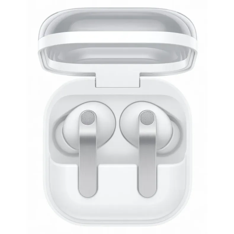 Samsung Galaxy Buds4 Pro belaides ausines, balta, 5 nuotrauka