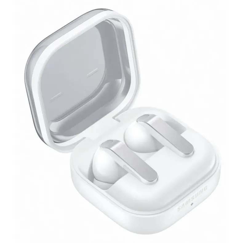 Samsung Galaxy Buds4 Pro belaides ausines, balta, 6 nuotrauka