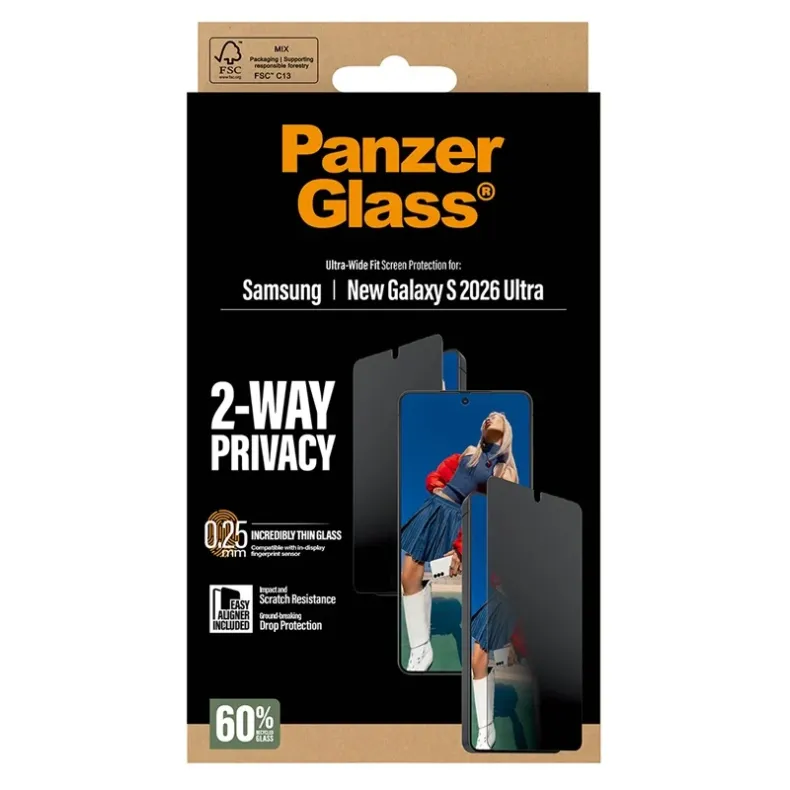 Panzerglass Samsung Galaxy S26 Ultra privacy stikliukas, 1 nuotrauka