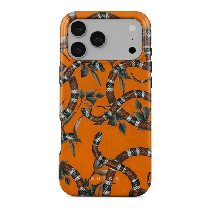 Burga iPhone 17 Pro Max Tough dėklas - Bitter Apricot Snake, 1 nuotrauka
