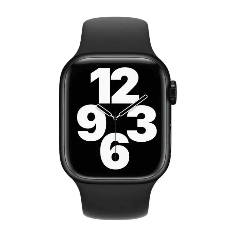  Just must Apple Watch 42 44 45 mm silikoninis dirželis, juoda, 2 nuotrauka