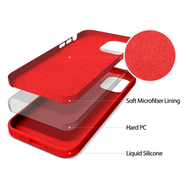 Smart Samsung Galaxy A57 Mercury silikoninis dėklas, raudona, 2 nuotrauka