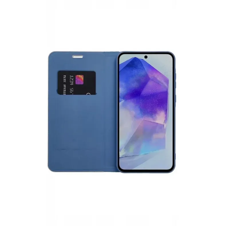 Smart Samsung Galaxy A37 Luna Book Carbon dėklas1, nuotrauka 2