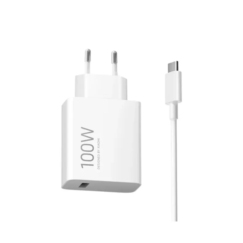 Xiaomi greitas tinklo įkroviklis su USB-A jungtimi ir USB-C laidu - 100W, 1 nuotrauka