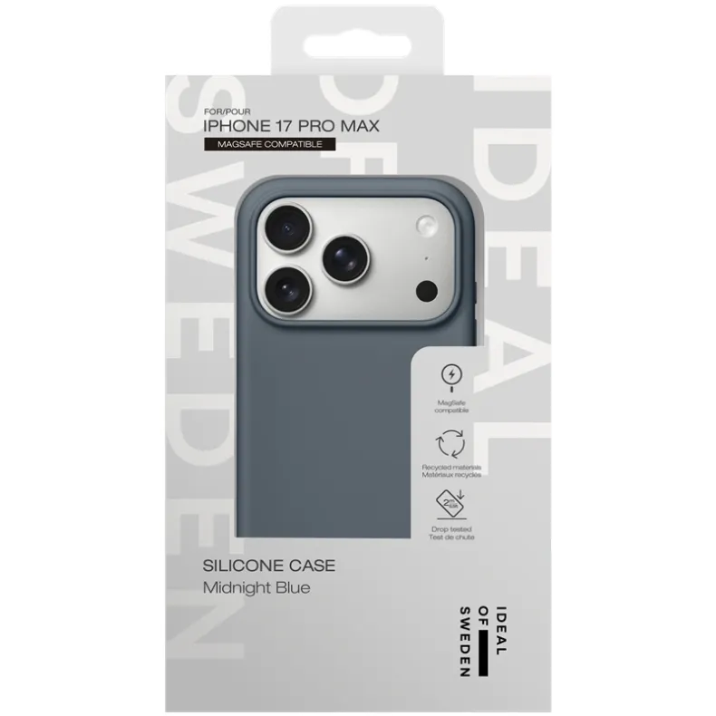Ideal of Sweden iPhone 17 Pro Max MagSafe silikoninis dėklas, midnight blue, 5 nuotrauka