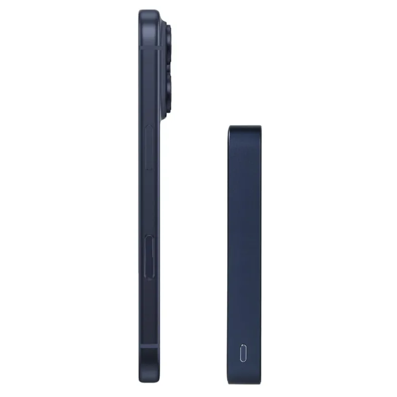 Blavec BJ-04 MagSafe belaidė išorinė baterija -10000 mAh, mėlyna, 3 nuotrauka