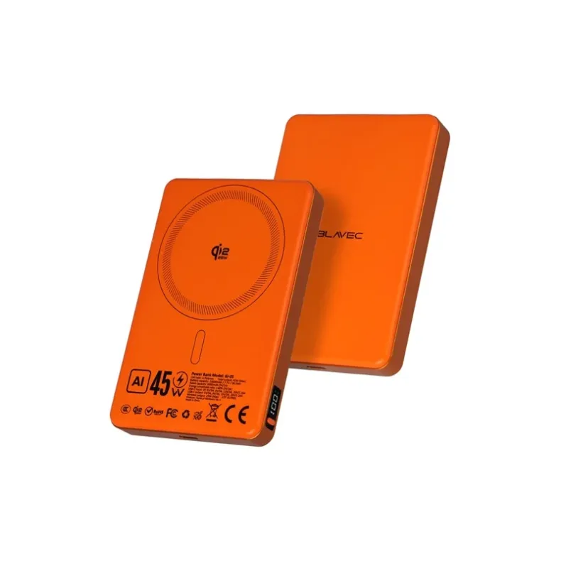 Blavec BJ-05 MagSafe Ultra Fast 2 in 1 belaidė išorinė baterija - 10000 mAh, 1 nuotrauka