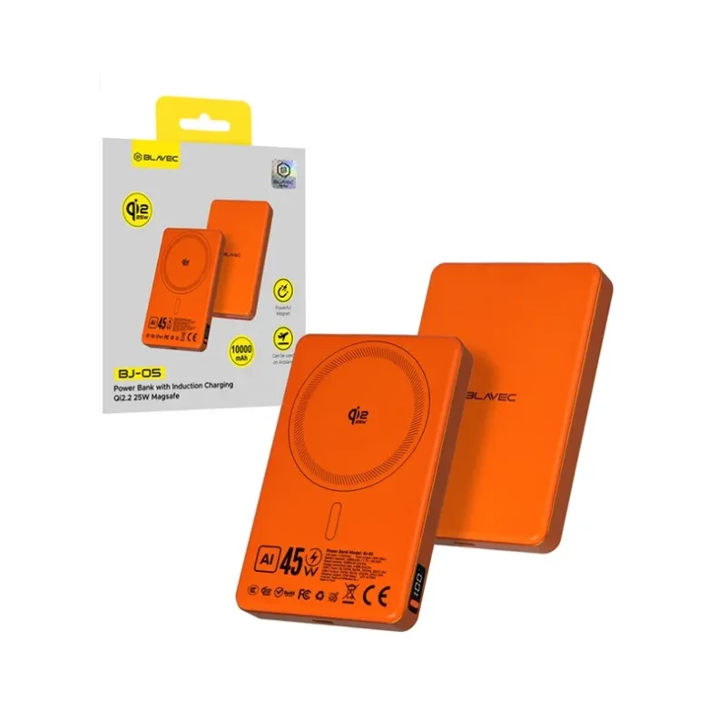 Blavec BJ-05 MagSafe Ultra Fast 2 in 1 belaidė išorinė baterija - 10000 mAh,2 nuotrauka