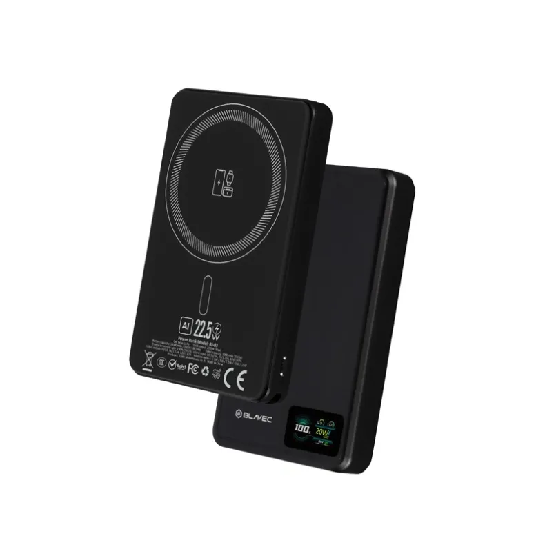 Blavec BJ-03 MagSafe išorinė baterija - 10000 mAh, juoda, 1 nuotrauka
