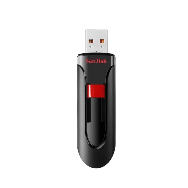 SanDisk Cruzer Glide USB 2.0 atmintinė 64GB, juoda, 2 nuotrauka