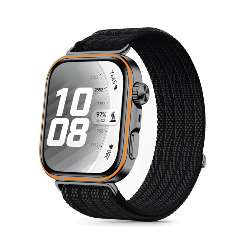 Techprotect Huawei Watch Fit 5 5 Pro 4 4 Pro 3 medžiaginis dirželis, juoda, 2 nuotrauka