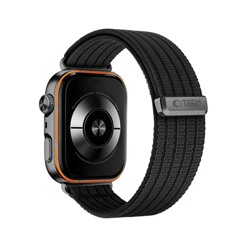 Techprotect Huawei Watch Fit 5 5 Pro 4 4 Pro 3 medžiaginis dirželis, juoda, 3 nuotrauka