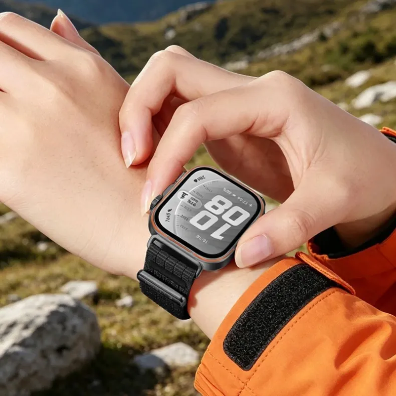 Techprotect Huawei Watch Fit 5 5 Pro 4 4 Pro 3 medžiaginis dirželis, juoda, 5 nuotrauka