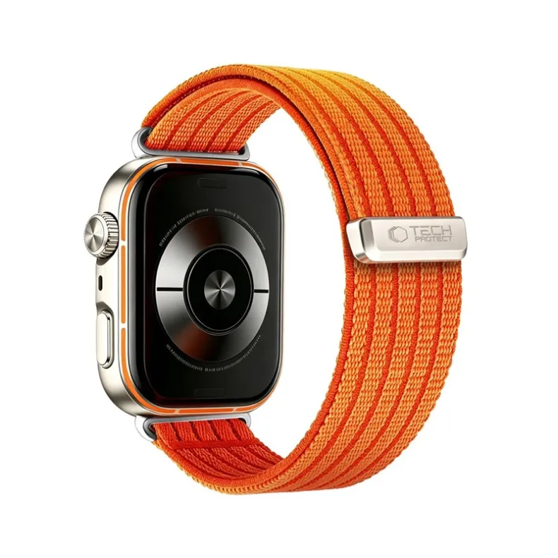 Techprotect Huawei Watch Fit 5 5 Pro 4 4 Pro 3 medžiaginis dirželis, oranžinė, 3 nuotrauka
