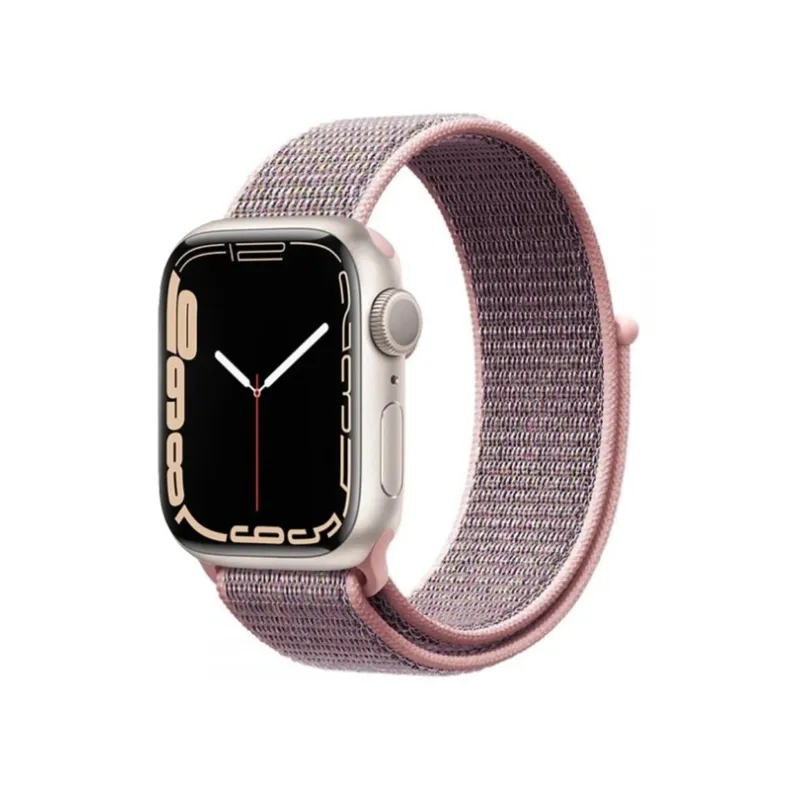  Techprotect Apple Watch 40 41 42 mm Nylon dirželis, rožinė spalva, 2 nuotrauka