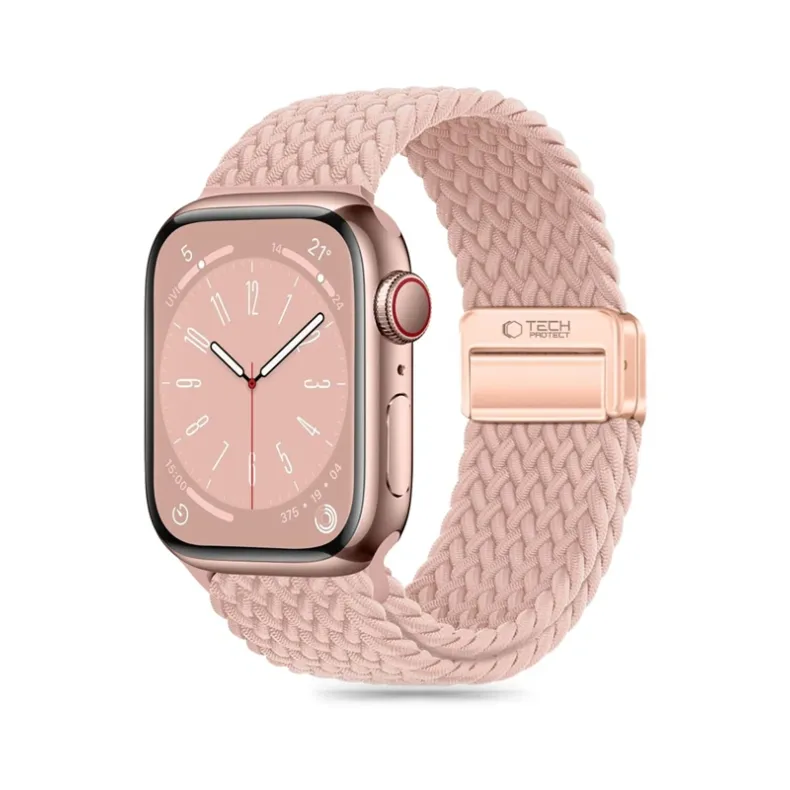 Techprotect Apple Watch 40 41 42 mm Nylonmag dirželis, rožinė, 2 nuotrauka