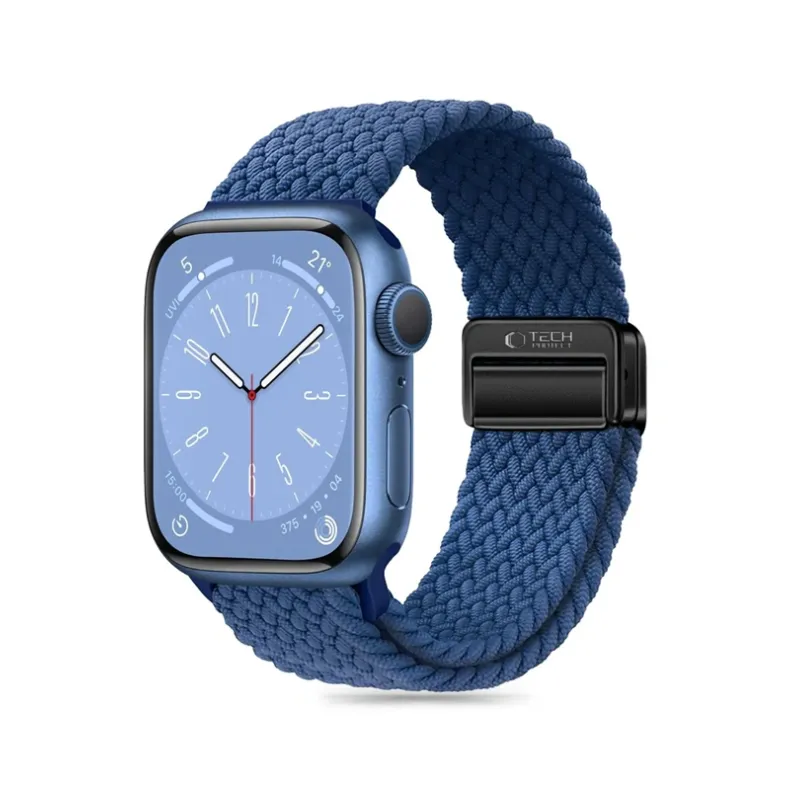Techprotect Apple Watch 44 45 46 49 mm Nylonmag dirželis, mėlyna, 2 nuotrauka