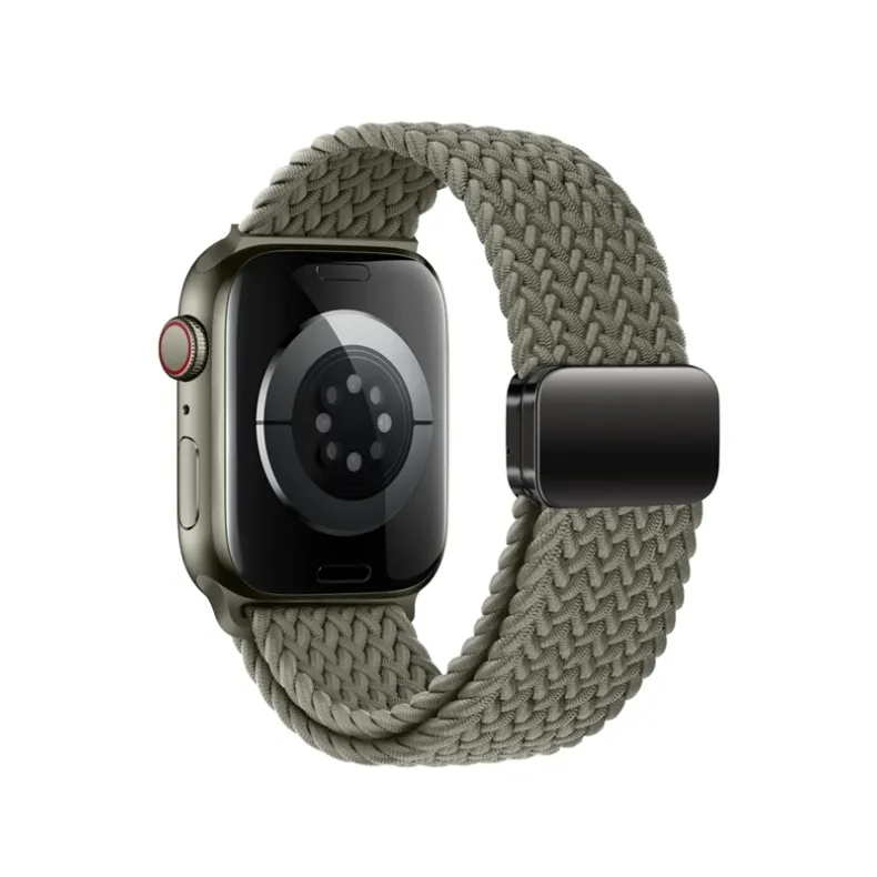 Techprotect Apple Watch 44 45 46 49 mm Nylonmag dirželis, alyvuogių, 1 nuotrauka