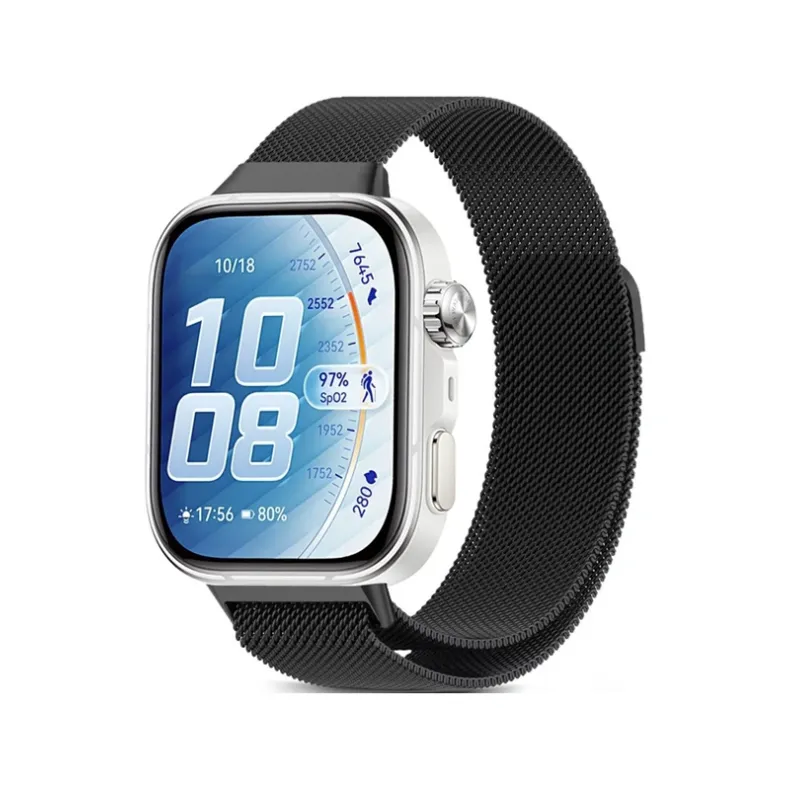 Techprotect Huawei Watch Fit 5 5 Pro 4 4 Pro 3 milanietiškas dirželis, juoda, 2 nuotrauka