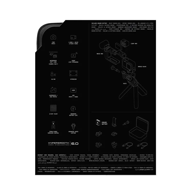 GoPro Hero 12 veiksmo kamera, black creator edition , 4 nuotrauka