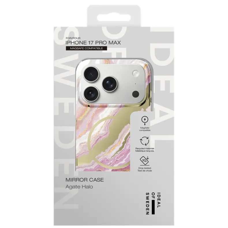 Ideal of Sweden iPhone 17 Pro Max MagSafe dėklas Mirror, Agate Halo, 4 nuotrauka