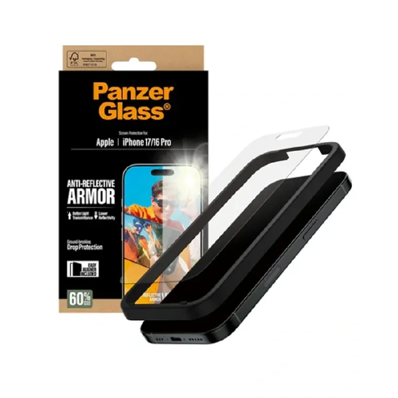 PanzerGlass iPhone 17  16 Pro anti-reflective armor stikliukas, 3 nuotrauka