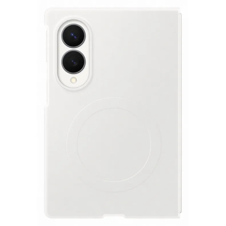 Samsung Galaxy Fold8 silikoninis magnetinis dėklas, balta, 3 nuotrauka