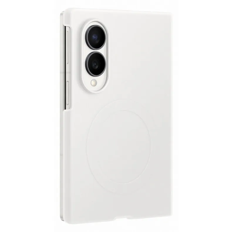 Samsung Galaxy Fold8 silikoninis magnetinis dėklas, balta, 1 nuotrauka