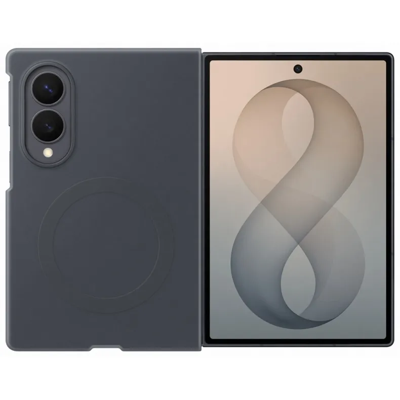 Samsung Galaxy Fold8 silikoninis magnetinis dėklas, juoda, 3 nuotrauka