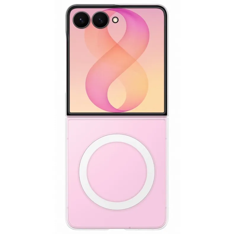 Samsung Galaxy Flip8 skaidrus magnetinis dėklas, skaidri, 2 nuotrauka