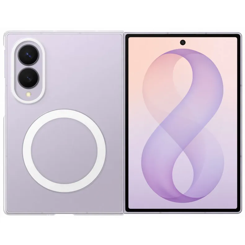 Samsung Galaxy Fold8 skaidrus magnetinis dėklas, skaidri, 2 nuotrauka
