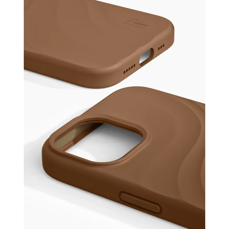 Ideal of Sweden iPhone 17e 16e 15 14 13 Swirl MagSafe silikoninis dėklas, Salted Caramel, 2 nuotrauk