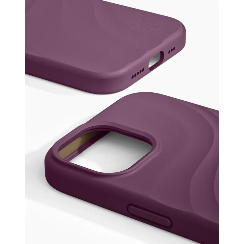 Ideal of Sweden iPhone 17e 16e 15 14 13 Swirl MagSafe silikoninis dėklas, Velvet Plum, 2 nuotrauka