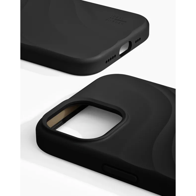 Ideal of Sweden iPhone 17e 16e 15 14 13 Swirl MagSafe silikoninis dėklas, Velvet Black, 2 nuotrauka