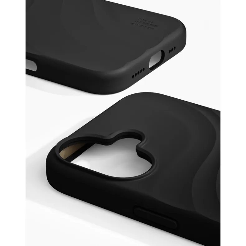  Ideal of Sweden iPhone 17 Swirl MagSafe silikoninis dėklas, velvet black, 2 nuotrauka
