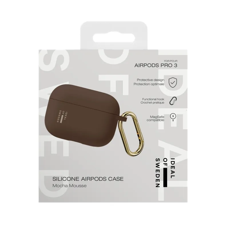 Ideal of Sweden AirPods Pro 3 silikoninis dėklas, Mocha Mousse, 4 nuotrauka