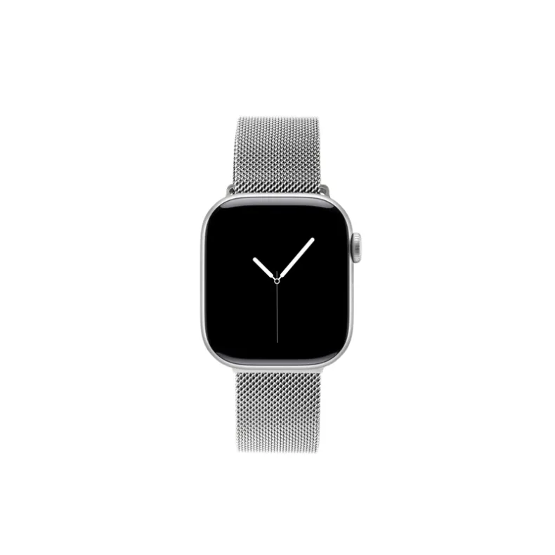 Ideal of Sweden Apple Watch 42 44 45 48 49 mm milanietiškas dirželis, sidabrinė, 1 nuotrauka