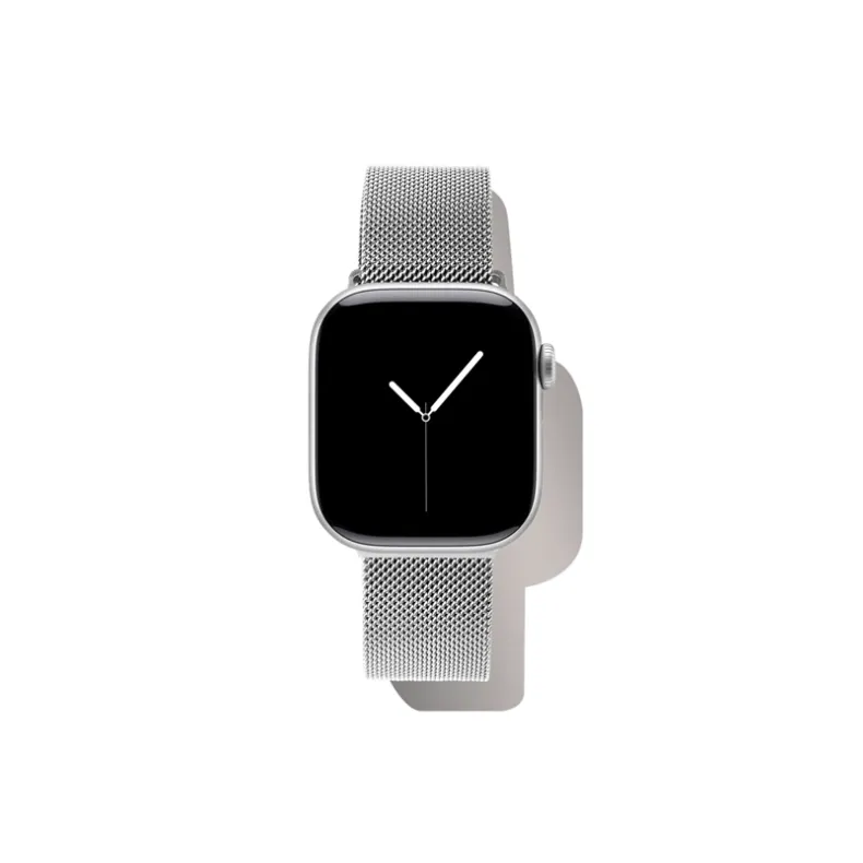 Ideal of Sweden Apple Watch 42 44 45 48 49 mm milanietiškas dirželis, sidabrinė, 2 nuotrauka
